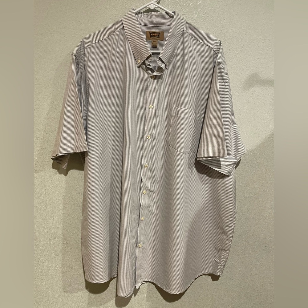 The Foundry Supply Co. Men's Gray Pinstripe Shirt